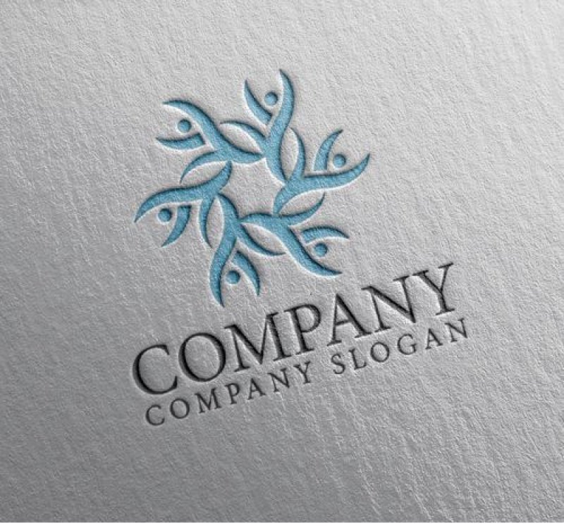 画像2: 人・曲線・回転・ツノ・ロゴ・マークデザイン1384 (2)