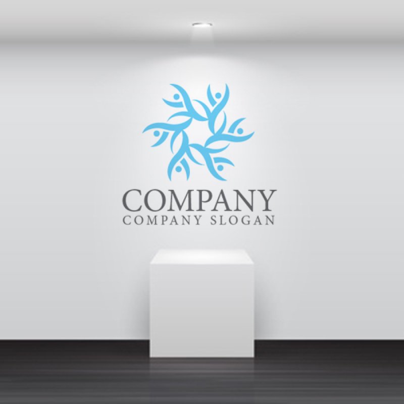 画像5: 人・曲線・回転・ツノ・ロゴ・マークデザイン1384 (5)