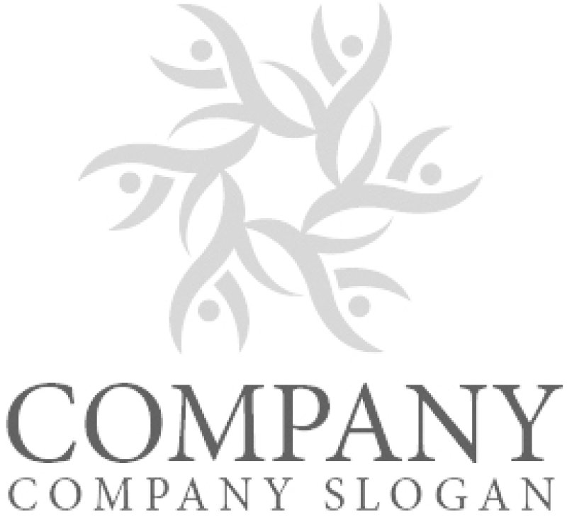 画像6: 人・曲線・回転・ツノ・ロゴ・マークデザイン1384 (6)