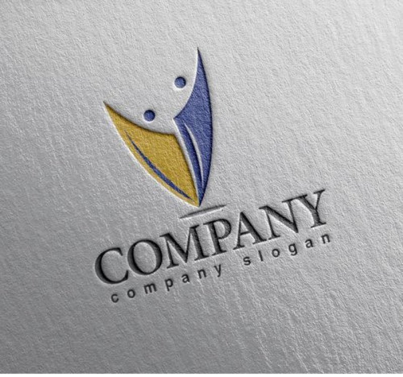 画像2: 人・V・曲線・ロゴ・マークデザイン1395 (2)