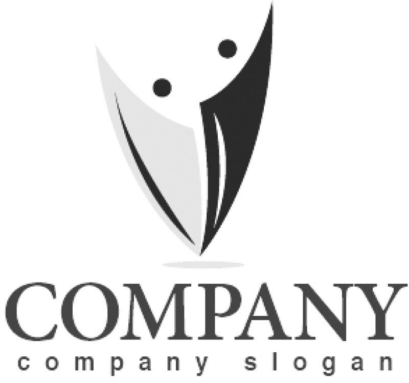 画像6: 人・V・曲線・ロゴ・マークデザイン1395 (6)