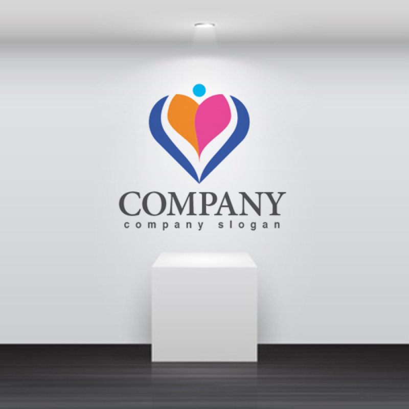 画像5: 人・ハート・曲線・ロゴ・マークデザイン1399 (5)