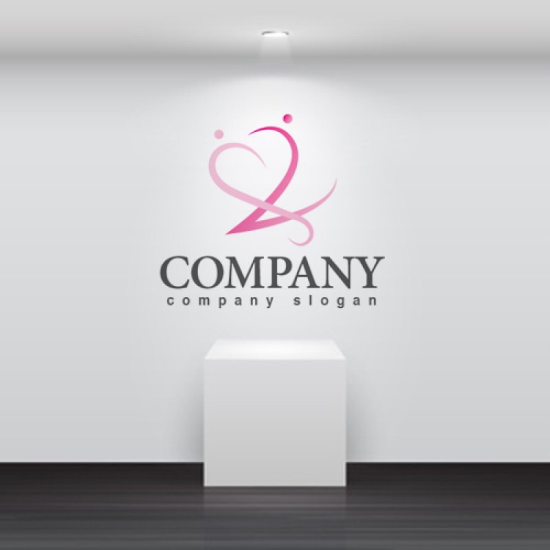 画像5: ハート・曲線・人・アルファベット・ロゴ・マークデザイン1400 (5)