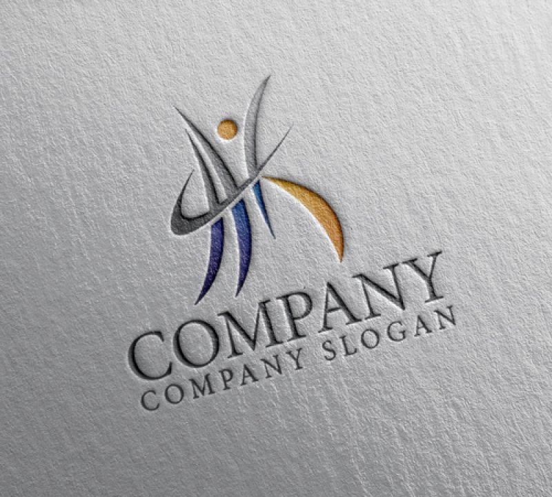 画像2: 人・K・曲線・アルファベット・ロゴ・マークデザイン1401 (2)