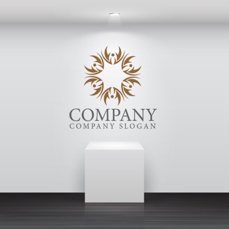 画像5: 人・輪・花・星・ロゴ・マークデザイン1403 (5)