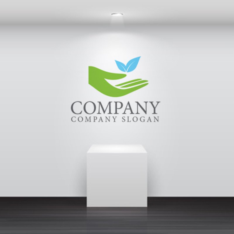 画像5: 人・葉・手・ロゴ・マークデザイン1411 (5)