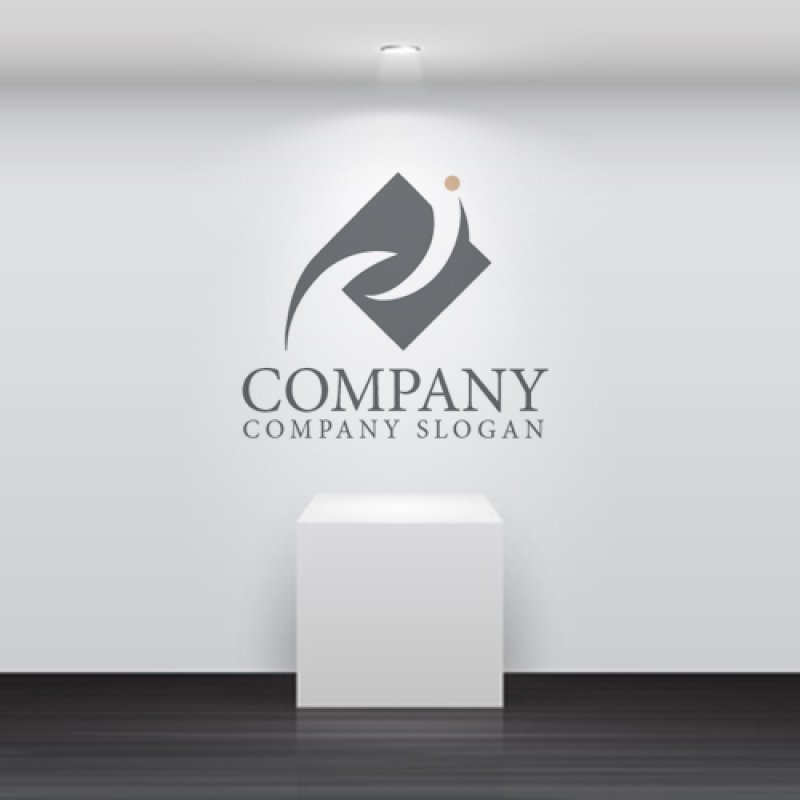 画像5: 人・四角・曲線・ロゴ・マークデザイン1416 (5)