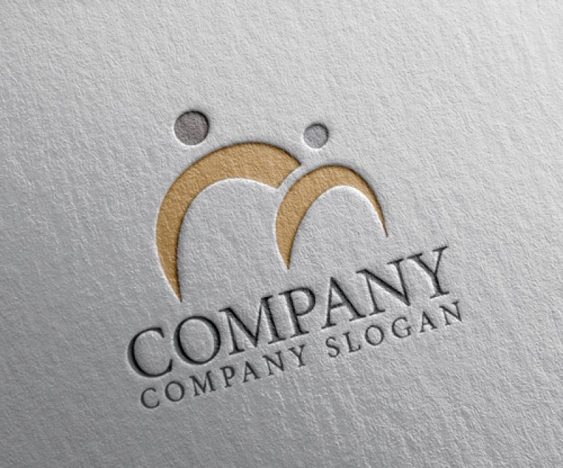 画像2: 人・曲線・M・ペア・ロゴ・マークデザイン1423 (2)