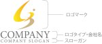 画像10: 人・曲線・G・S・アルファベット・ロゴ・マークデザイン1442 (10)