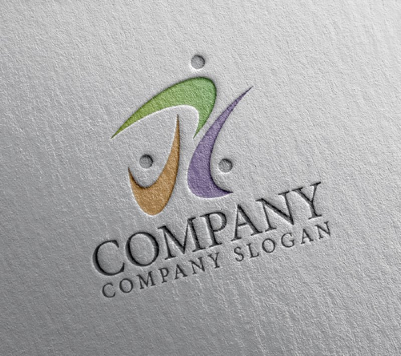 画像2: 人・曲線・グループ・T・アルファベット・ロゴ・マークデザイン1447 (2)