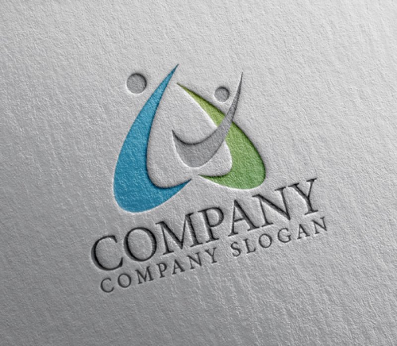 画像2: 人・曲線・協力・A・アルファベット・ロゴ・マークデザイン1449 (2)