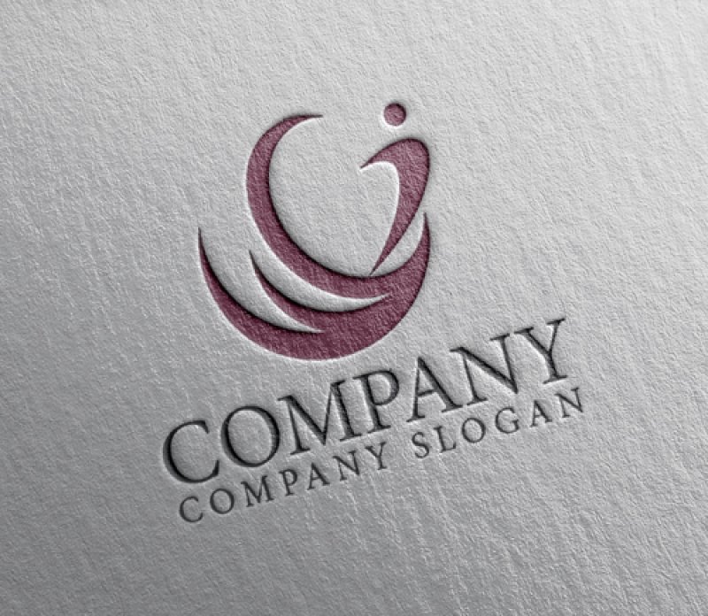 画像2: 人・輪・曲線・G・アルファベット・ロゴ・マークデザイン1451 (2)