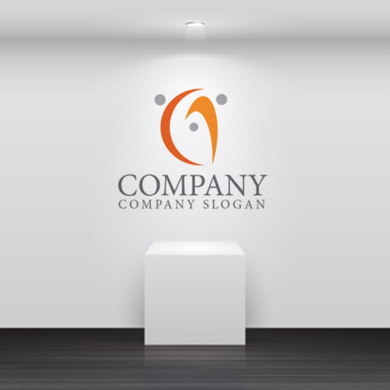 画像5: 人・輪・A・曲線・アルファベット・ロゴ・マークデザイン1453 (5)