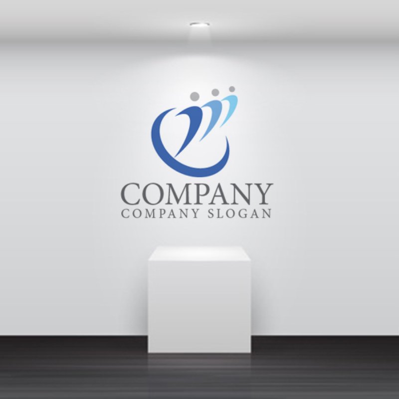 画像5: 人・m・曲線・上昇・グラデーション・アルファベット・会社ロゴ・マークデザイン1454 (5)