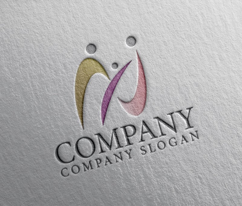 画像6: 人・家族・N・曲線・アルファベット・ロゴ・マークデザイン1455 (6)