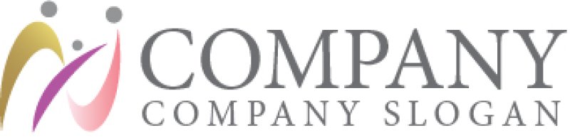 画像2: 人・家族・N・曲線・アルファベット・ロゴ・マークデザイン1455 (2)