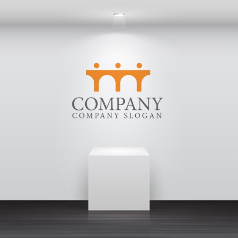 画像5: 人・橋・つながり・アルファベット・ロゴ・マークデザイン1465 (5)