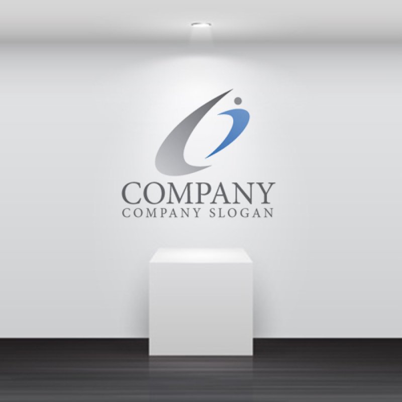 画像5: 人・C・曲線・アルファベット・ロゴ・マークデザイン1471 (5)