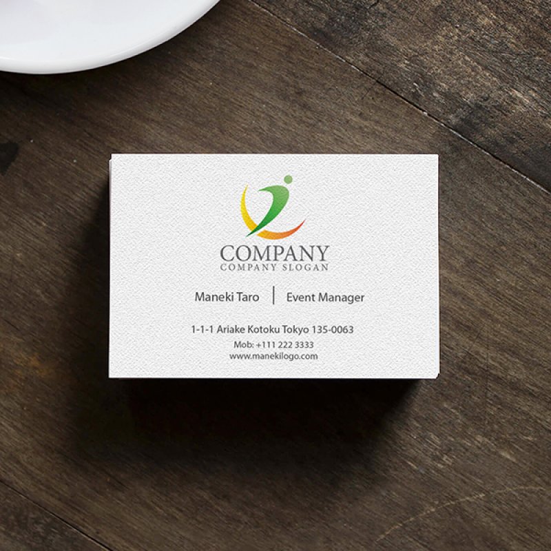 画像4: 人・曲線・上昇・ロゴ・マークデザイン1472 (4)