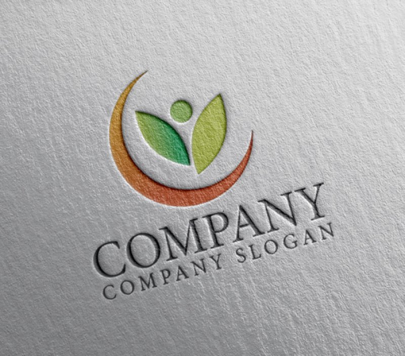 画像2: 人・葉・輪・人・ロゴ・マークデザイン1477 (2)