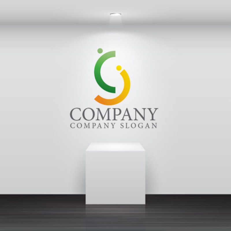 画像5: 人・曲線・協力・ロゴ・マークデザイン1488 (5)