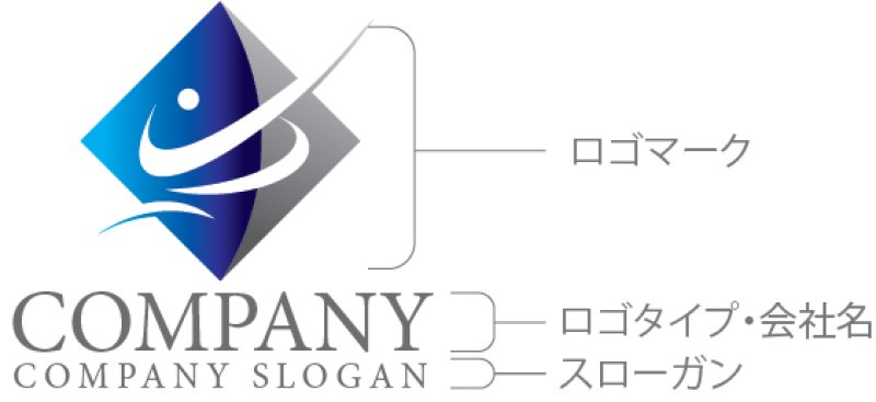 画像10: 人・菱形・曲線・グラデーション・上昇・会社ロゴ・マークデザイン1493 (10)
