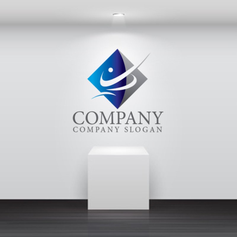 画像5: 人・菱形・曲線・グラデーション・上昇・会社ロゴ・マークデザイン1493 (5)