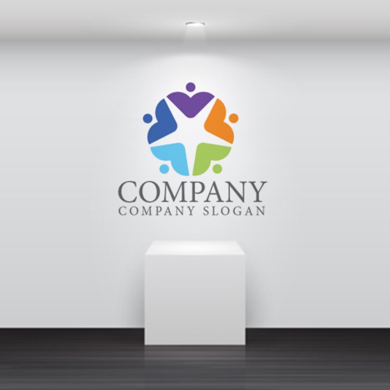 画像5: 人・輪・調和・ロゴ・マークデザイン1496 (5)