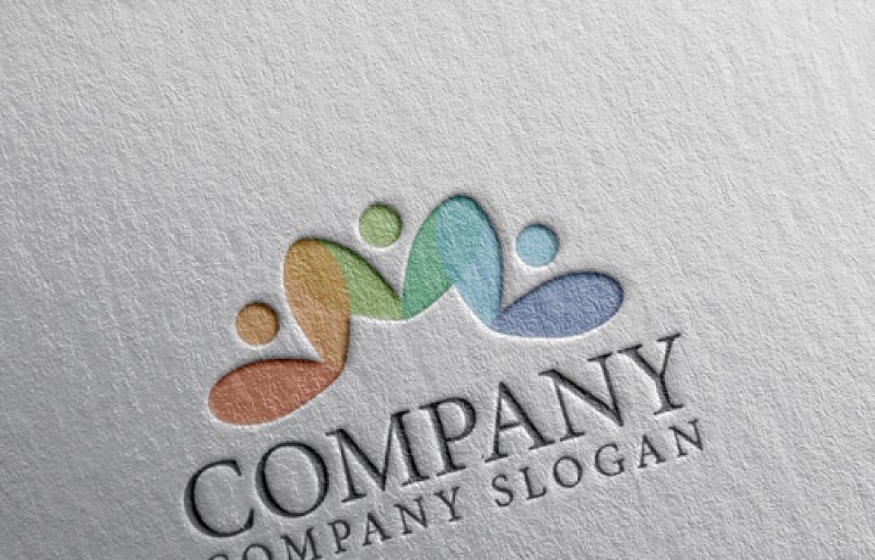 画像4: 人・花・協力・ロゴ・マークデザイン1499 (4)