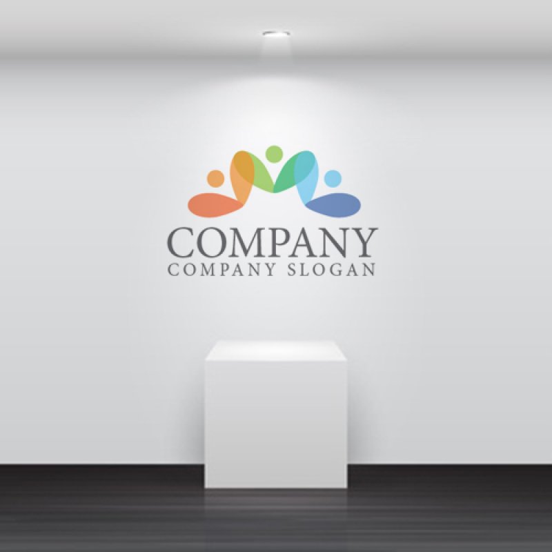 画像5: 人・花・協力・ロゴ・マークデザイン1499 (5)