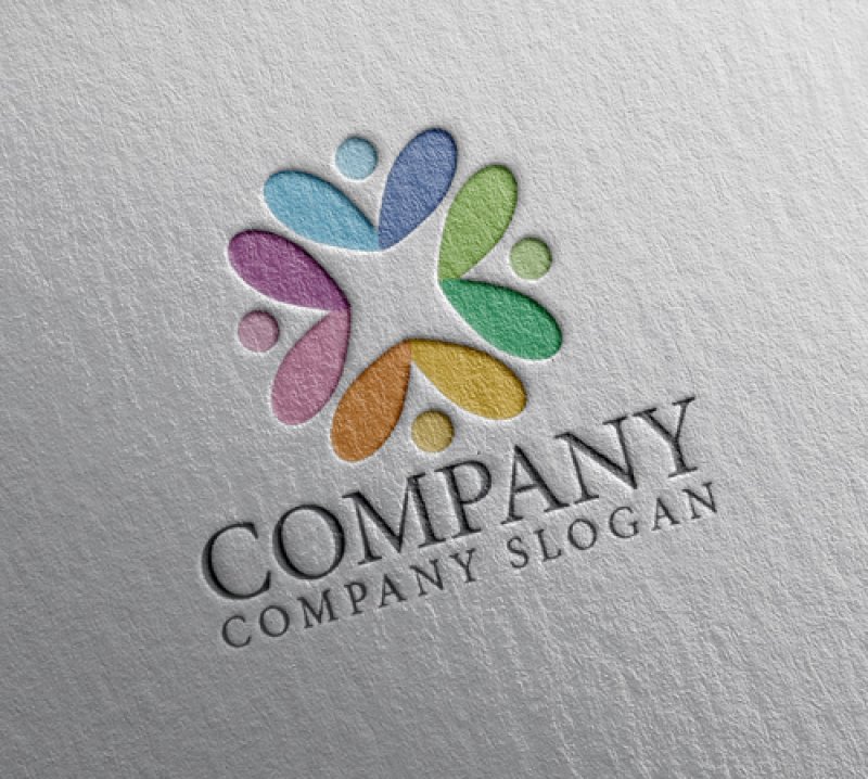 画像2: 人・花・輪・ロゴ・マークデザイン1500 (2)