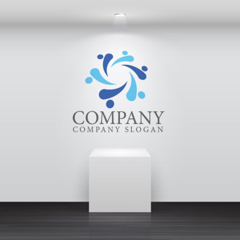 画像5: 人・輪・水・ロゴ・マークデザイン1502 (5)