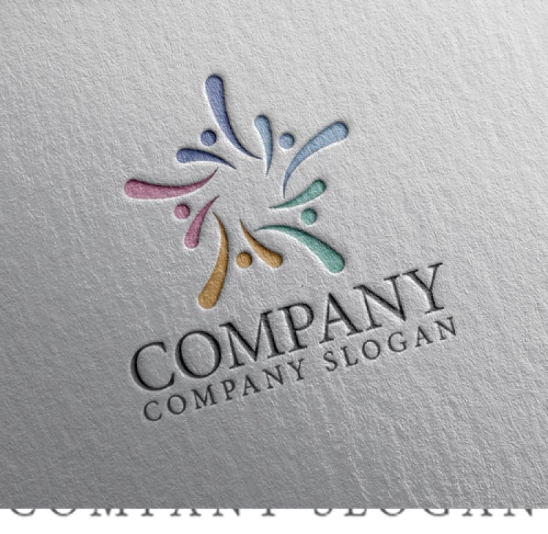 画像2: 人・喜び・五角形・ロゴ・マークデザイン1503 (2)