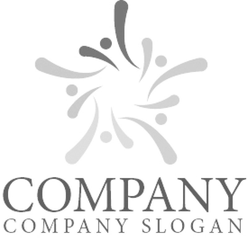 画像6: 人・喜び・五角形・ロゴ・マークデザイン1503 (6)