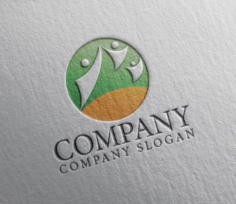 画像2: 人・輪・上昇・ロゴ・マークデザイン1505 (2)