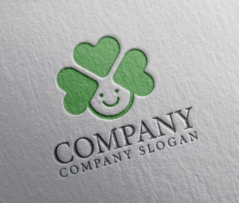 画像2: 人・四つ葉・ハート・笑顔・ロゴ・マークデザイン1521 (2)