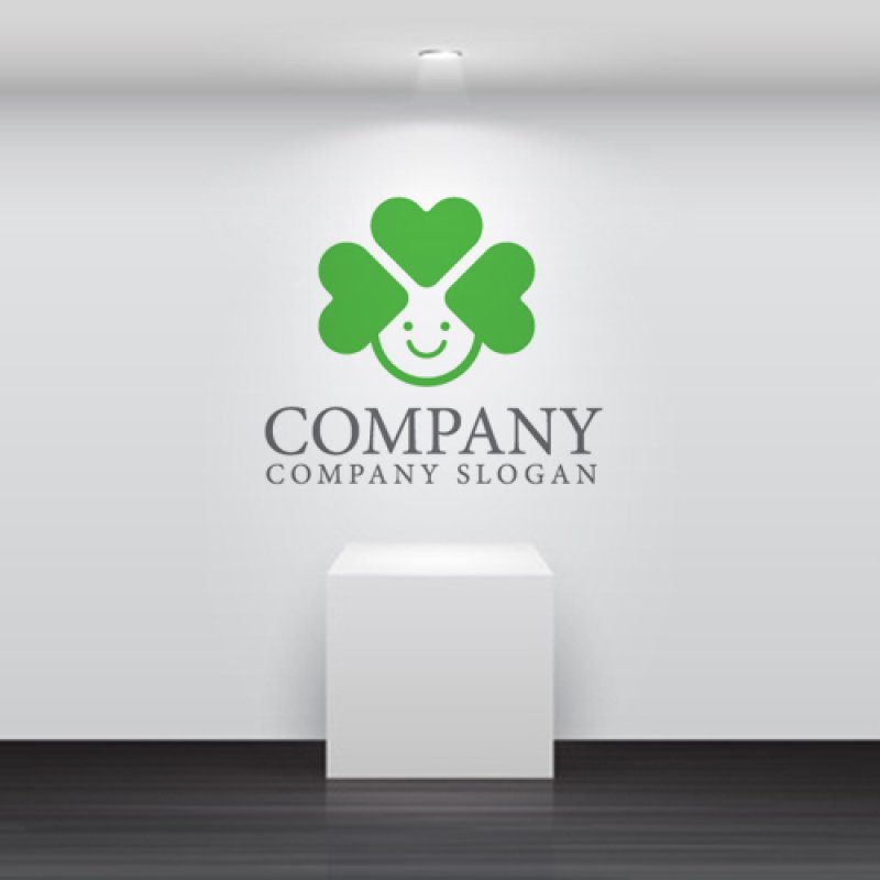 画像5: 人・四つ葉・ハート・笑顔・ロゴ・マークデザイン1521 (5)