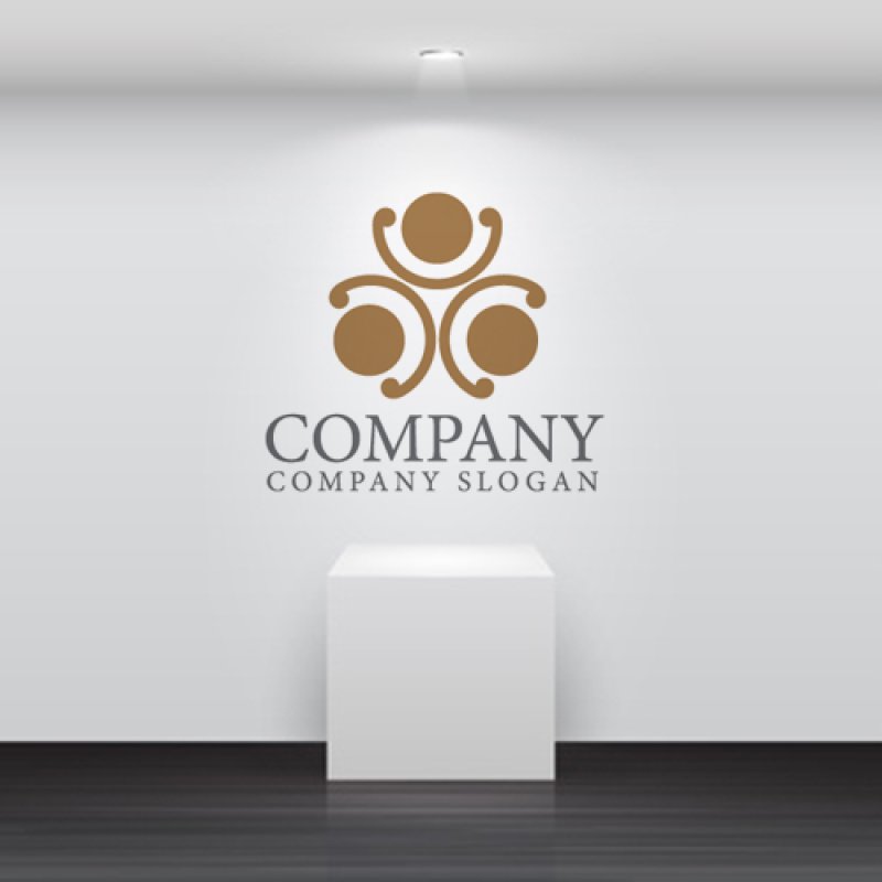 画像4: 人・繋がり・輪・三角・ロゴ・マークデザイン1527 (4)