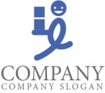 画像1: 人・デリバリー・L・e・アルファベット・ロゴ・マークデザイン1528 (1)