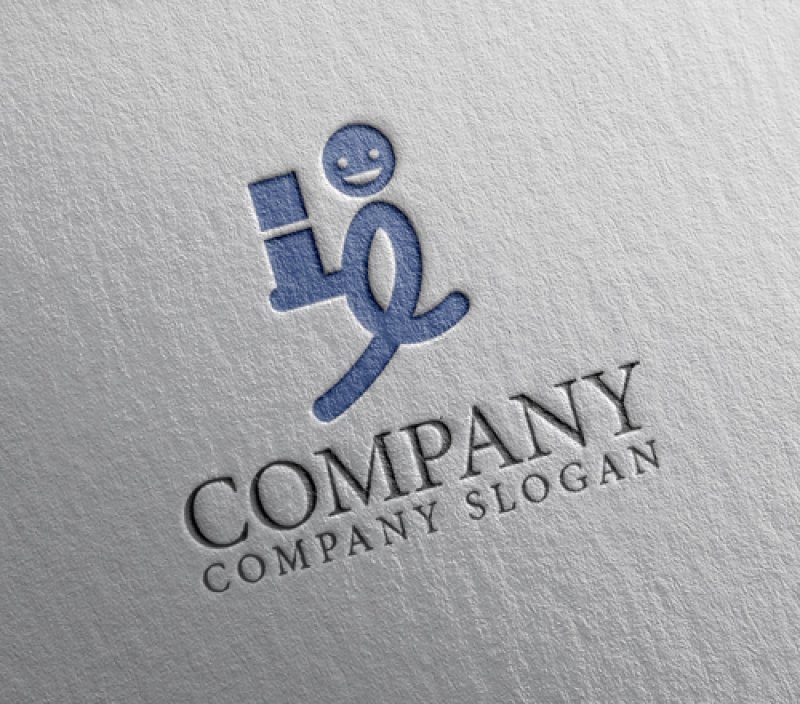 画像2: 人・デリバリー・L・e・アルファベット・ロゴ・マークデザイン1528 (2)