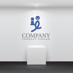 画像5: 人・デリバリー・L・e・アルファベット・ロゴ・マークデザイン1528 (5)