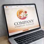 画像4: 人・花・笑顔・輪・ロゴ・マークデザイン1535 (4)