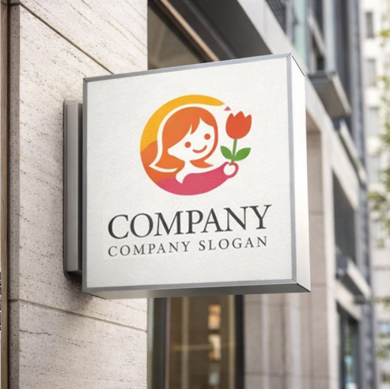 画像5: 人・花・笑顔・輪・ロゴ・マークデザイン1535 (5)