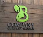 画像5: 人・顔・葉・B・アルファベット・ロゴ・マークデザイン1536 (5)