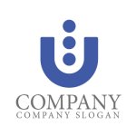 画像1: 人・U・上昇・カップ・ロゴ・マークデザイン1541 (1)