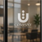 画像9: 人・U・上昇・カップ・ロゴ・マークデザイン1541 (9)