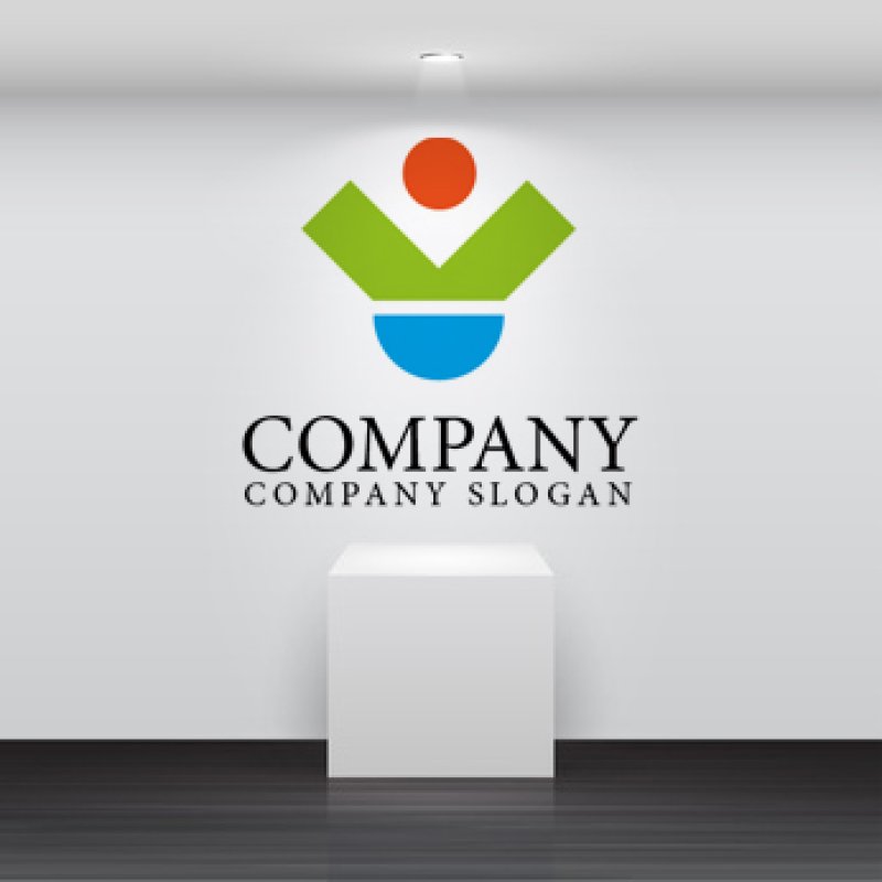 画像4: V・人ロゴ・マークデザイン231 (4)