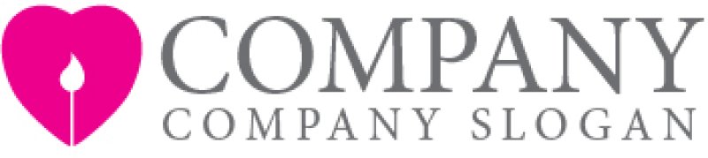 画像7: ともし火・ハート・勇気・愛・ロゴ・マークデザイン2828 (7)