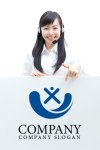画像5: 人・支え・X・ロゴ・マークデザイン300 (5)