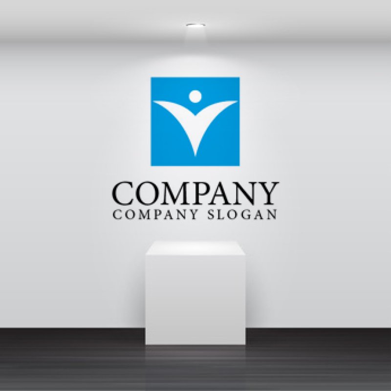 画像4: 人・羽ロゴ・マークデザイン308 (4)